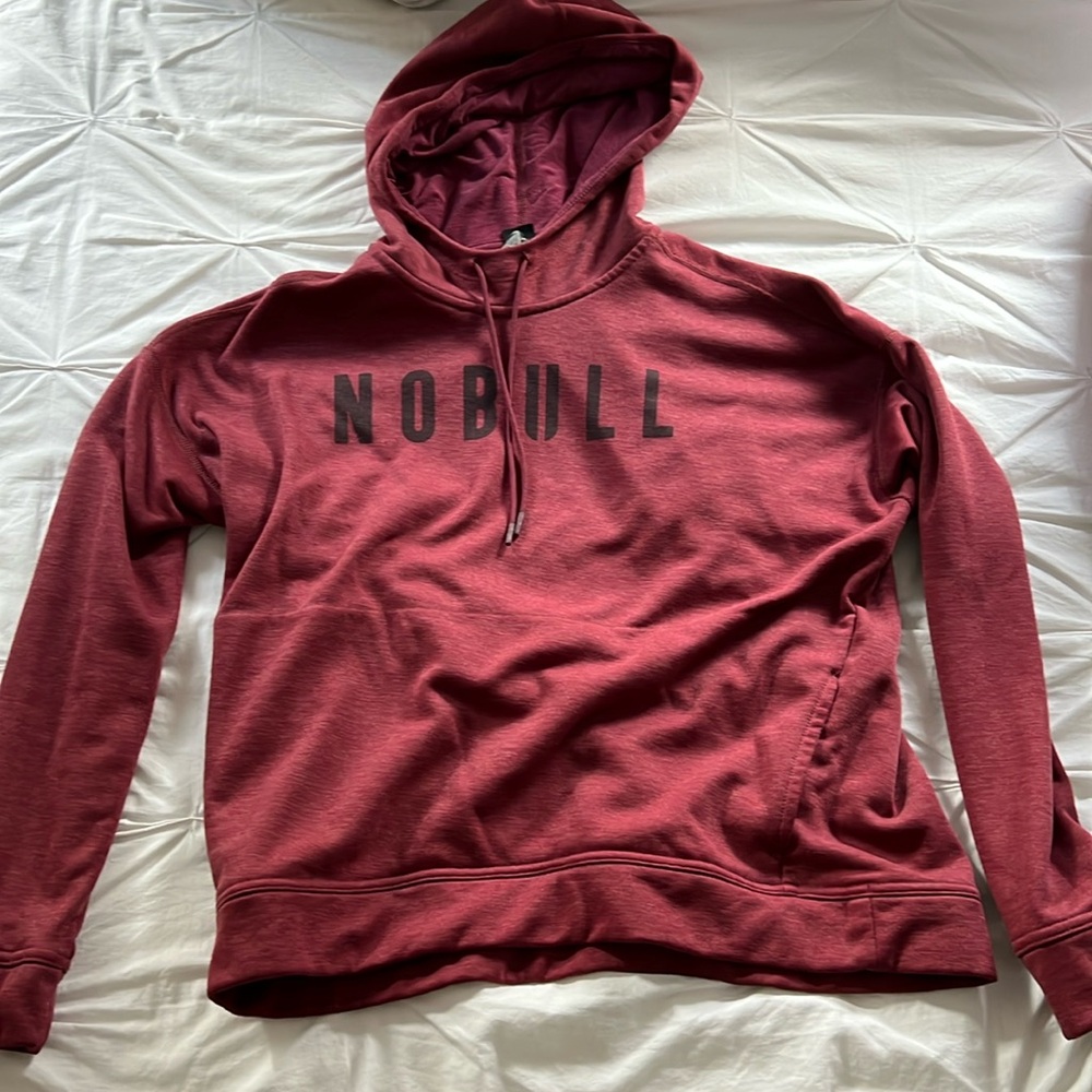 Nobull burgundy red women’s hoodie sweatshirt
